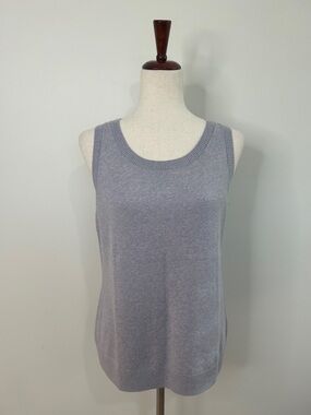 Woolx 100% Merino Wool Sweater Chessy Lilac Tank Top Size Medium NWT